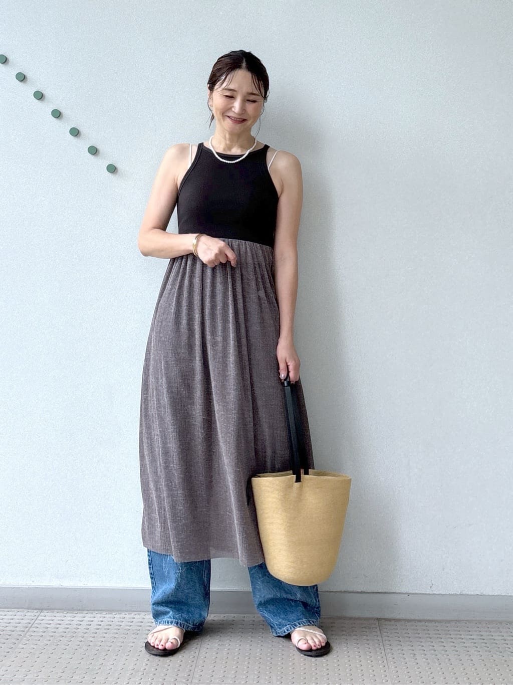 yoshikadoさんの「DRESSTERIOR｜Carouselambra（ケラウズランブラ）【別注】BOAT TANK TOP DRESS」を使ったコーディネート