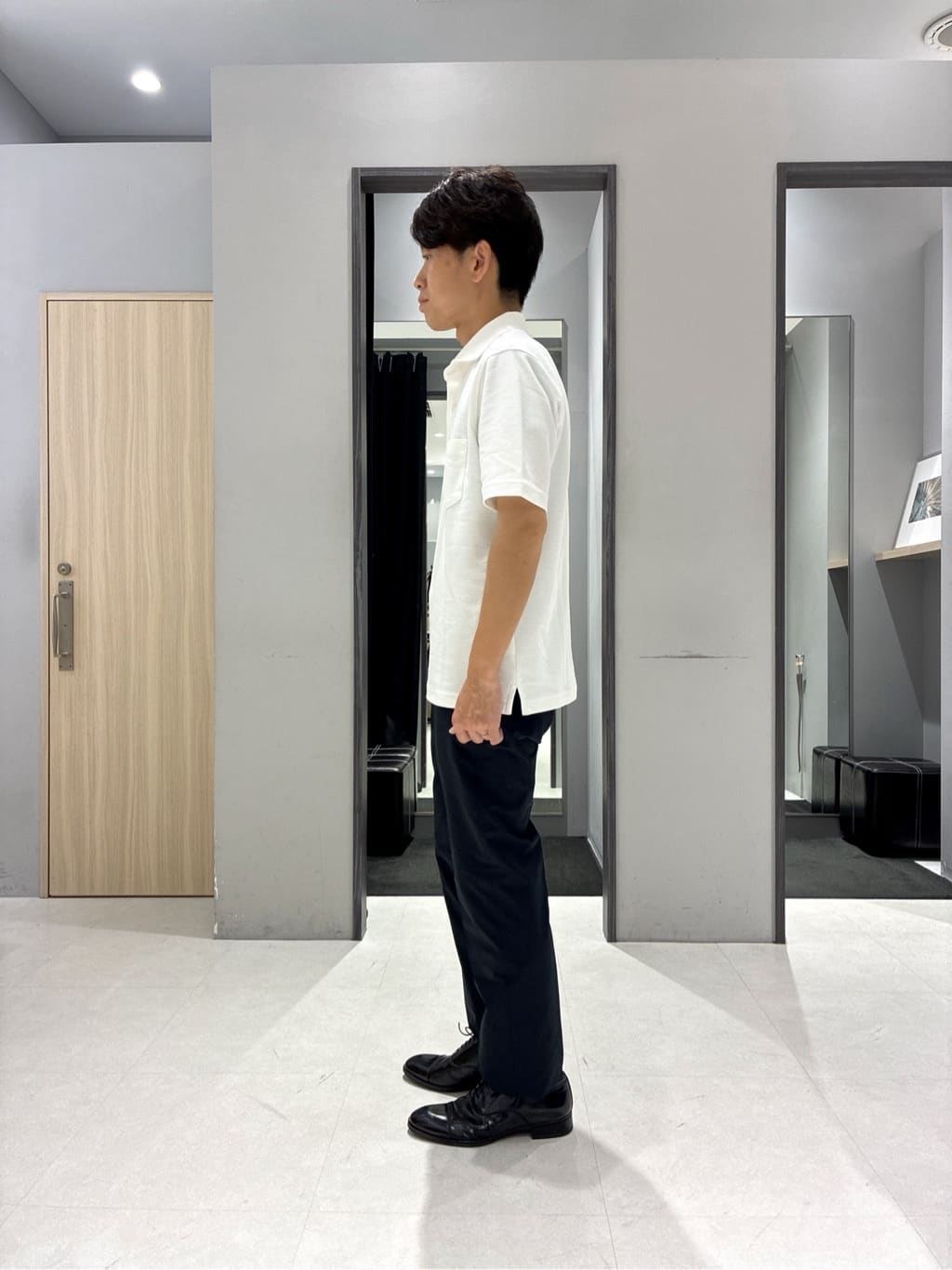 わいずみさんの「TAKEO KIKUCHI｜【抗菌防臭／9色5サイズ展開】ハニカムメランジ ポロシャツ」を使ったコーディネート