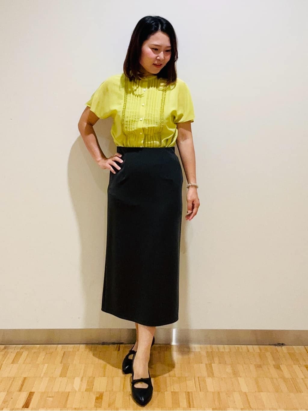 haseさんの「Reflect｜◆【選べる7色◎／手洗い可】フロントピンタックデザインブラウス」を使ったコーディネート