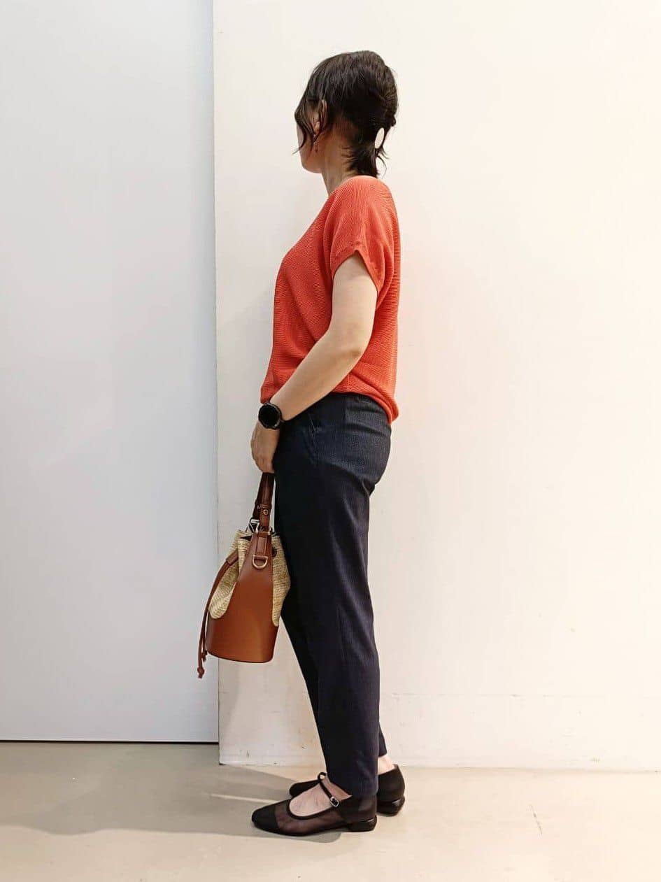 あんさんの「THE SHOP TK｜【6色展開】さらさらフレンチニット【毛玉になりにくい/洗濯機OK】」を使ったコーディネート