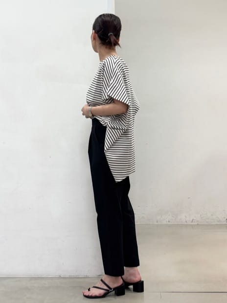 fujiさんの「THE SHOP TK｜◆ポンチボリュームプルオーバー【体型カバー/洗える/シワになりにくい】」を使ったコーディネート