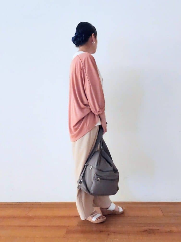 くまさんの「SHOO･LA･RUE｜【UV/さらさらタッチ】女性らしさ漂う 5分袖ボレロカーディガン」を使ったコーディネート