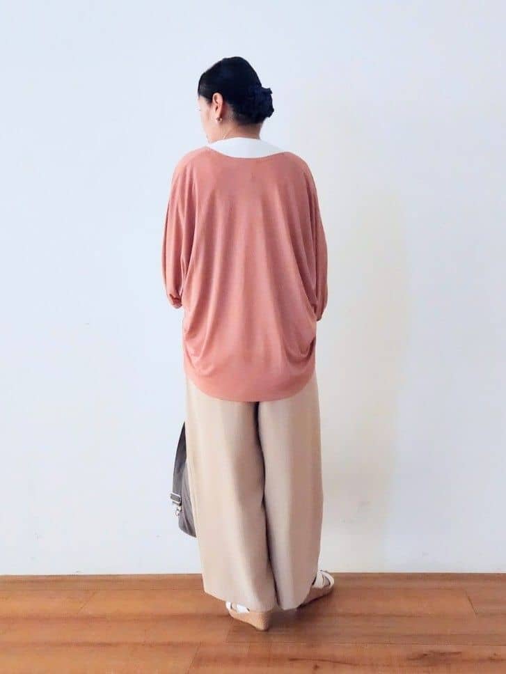 くまさんの「SHOO･LA･RUE｜【UV/さらさらタッチ】女性らしさ漂う 5分袖ボレロカーディガン」を使ったコーディネート