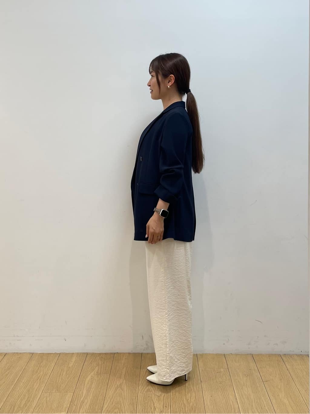 maiさんの「INDIVI｜【着る日傘／遮熱／UVケア】ダブルジャケット」を使ったコーディネート