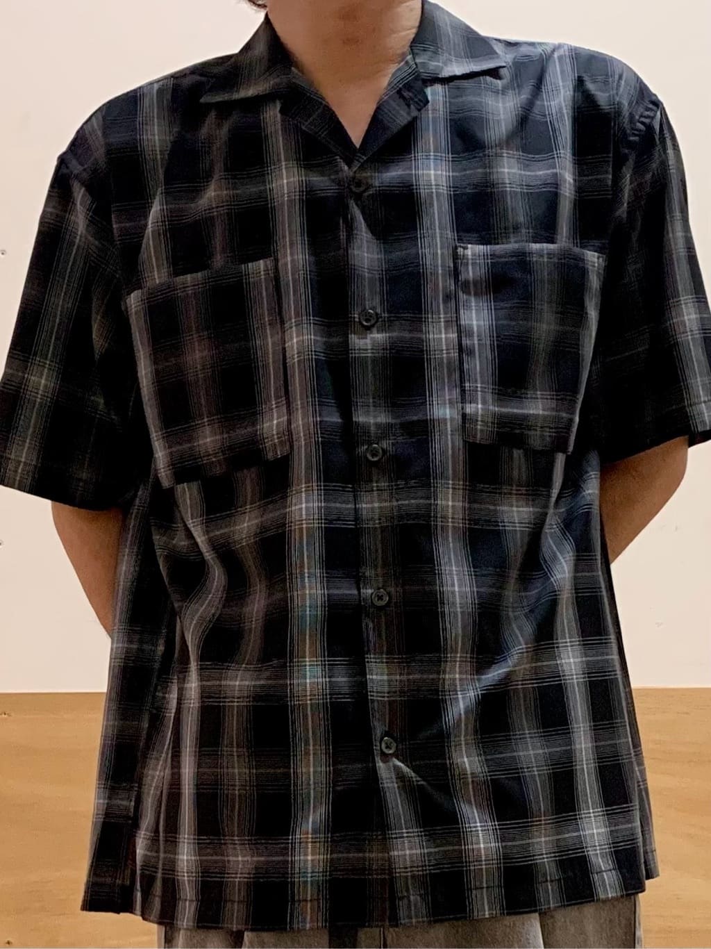 MATUさんの「THE SHOP TK｜オンブレチェック半袖シャツ 洗濯機OK」を使ったコーディネート