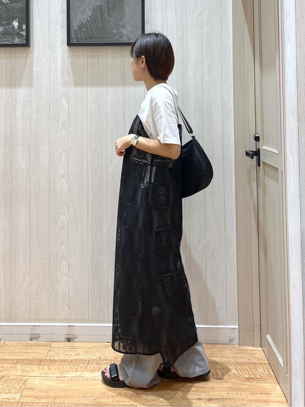 shirayuuuさんの「SHOO･LA･RUE｜【S-LL/ひんやり/UV】選べる6柄でそれぞれ欲しくなる プリントTシャツ」を使ったコーディネート