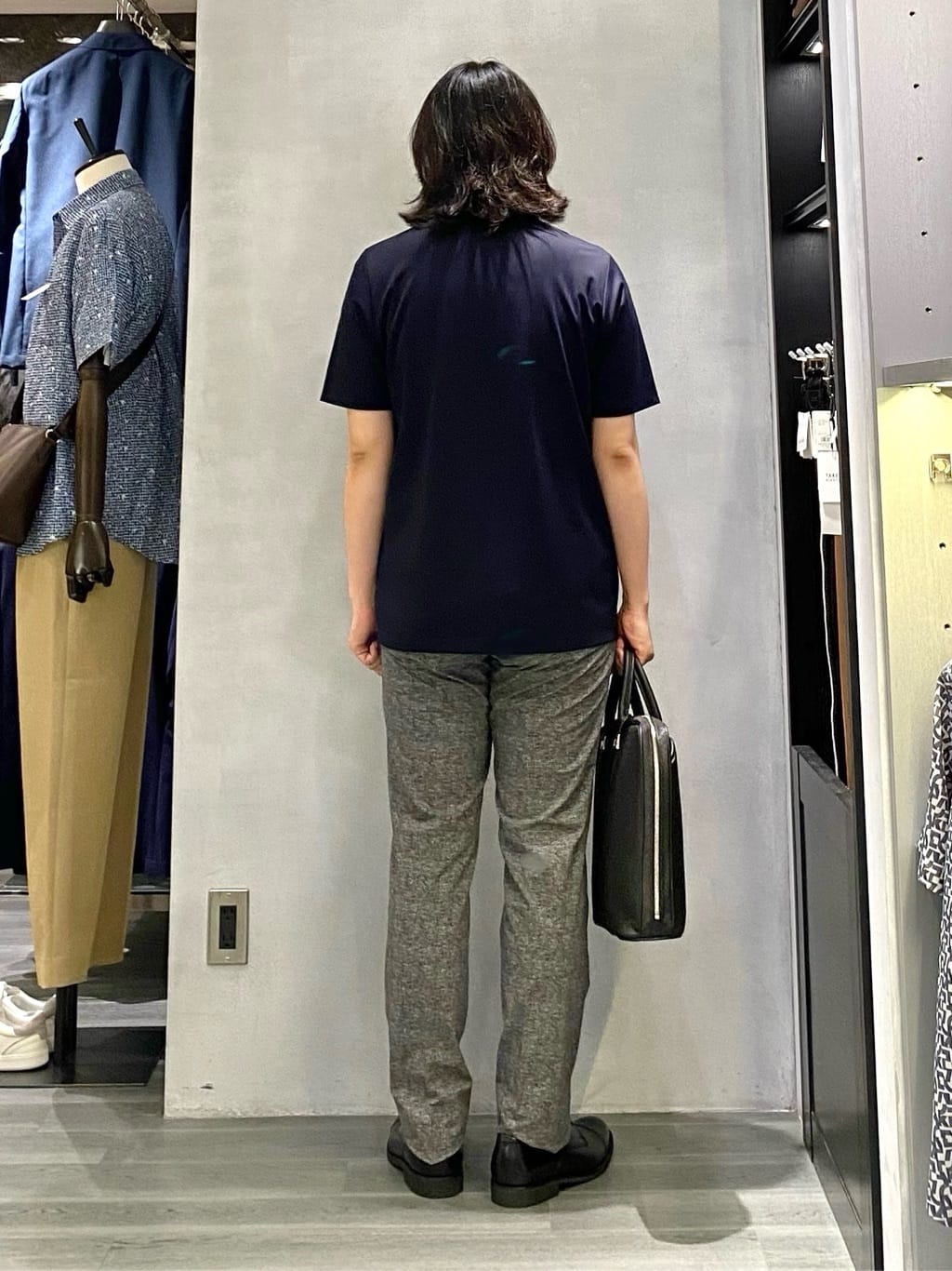 nishiさんの「TAKEO KIKUCHI｜【抗菌防臭】COOL DOTS（R）ドビープリント ジャケット」を使ったコーディネート