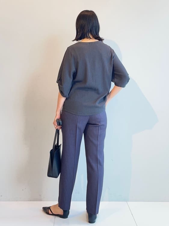 murayamaさんの「INDIVI｜【UVケア／吸汗速乾】凹凸素材ねじり袖トップス」を使ったコーディネート