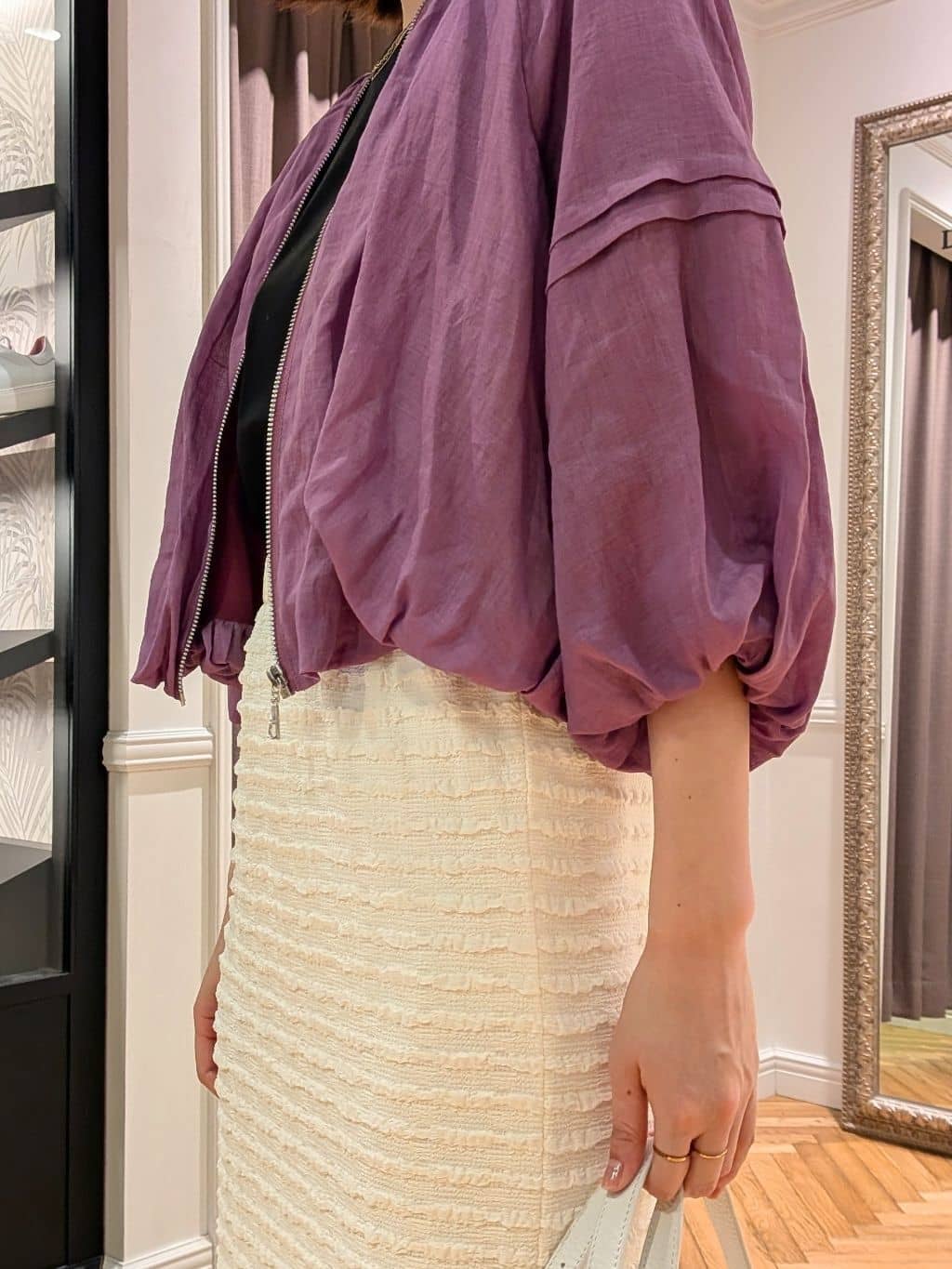 saoriさんの「DRESSTERIOR｜【接触冷感/抗菌防臭/消臭】アイスクリアコットンドルマンT」を使ったコーディネート