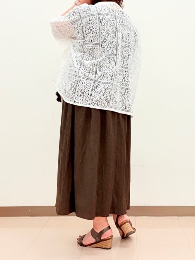 haruさんの「SHOO･LA･RUE｜【前後2WAY】さらりと大人上品に 楊柳フレンチワンピース」を使ったコーディネート