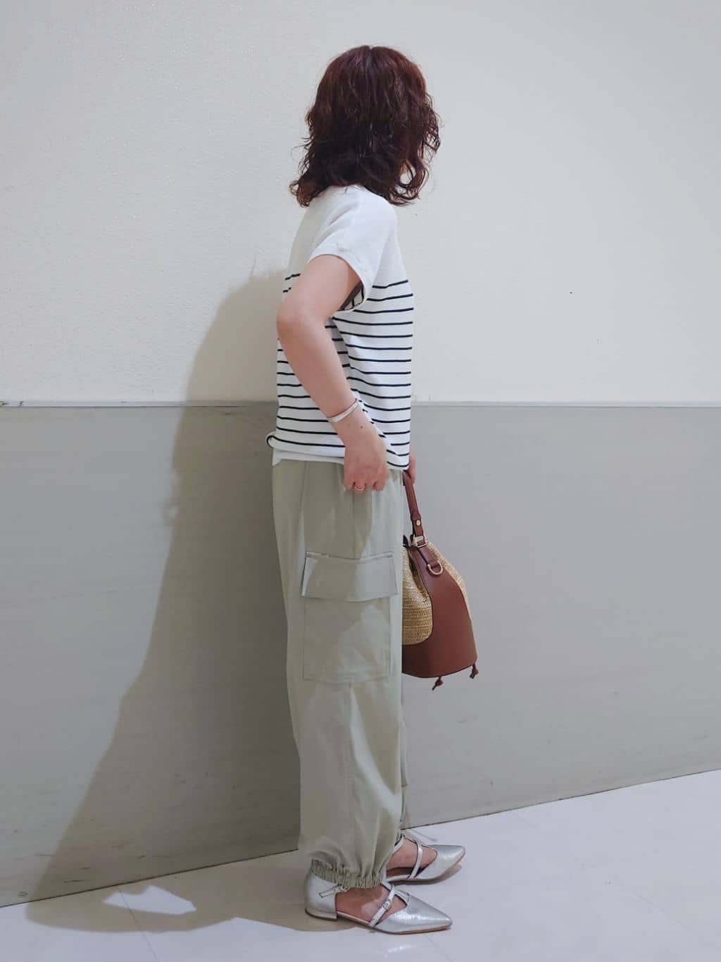 maruさんの「THE SHOP TK｜【6色展開】さらさらフレンチニット【毛玉になりにくい/洗濯機OK】」を使ったコーディネート
