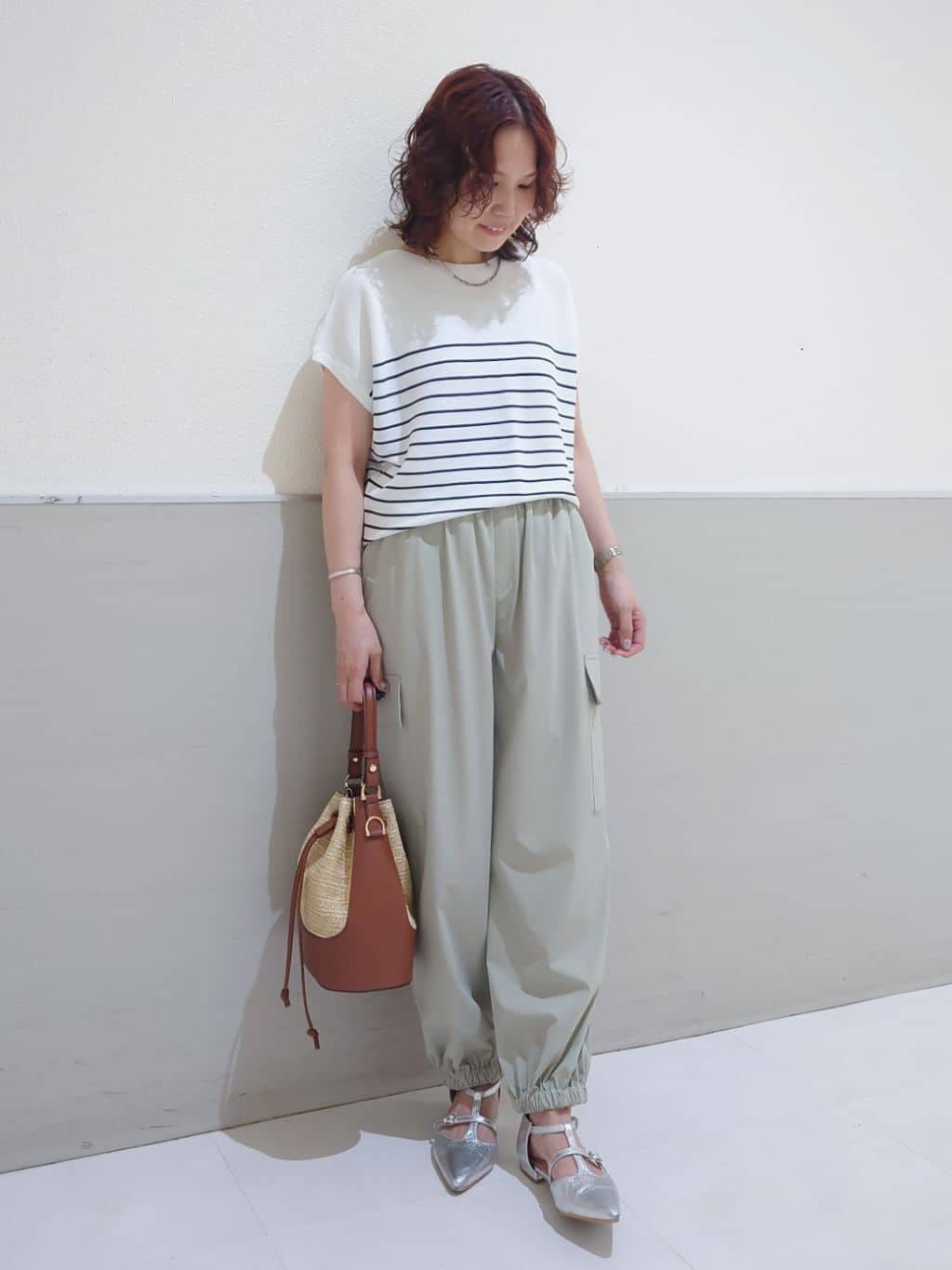 maruさんの「THE SHOP TK｜【6色展開】さらさらフレンチニット【毛玉になりにくい/洗濯機OK】」を使ったコーディネート