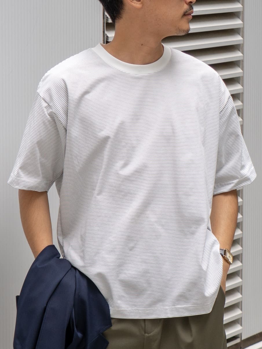 FUMIYAさんの「THE SHOP TK｜スムースファイバーリラックスジャケット 【セットアップ可／UVカット／イージーケア／洗濯機OK】」を使ったコーディネート