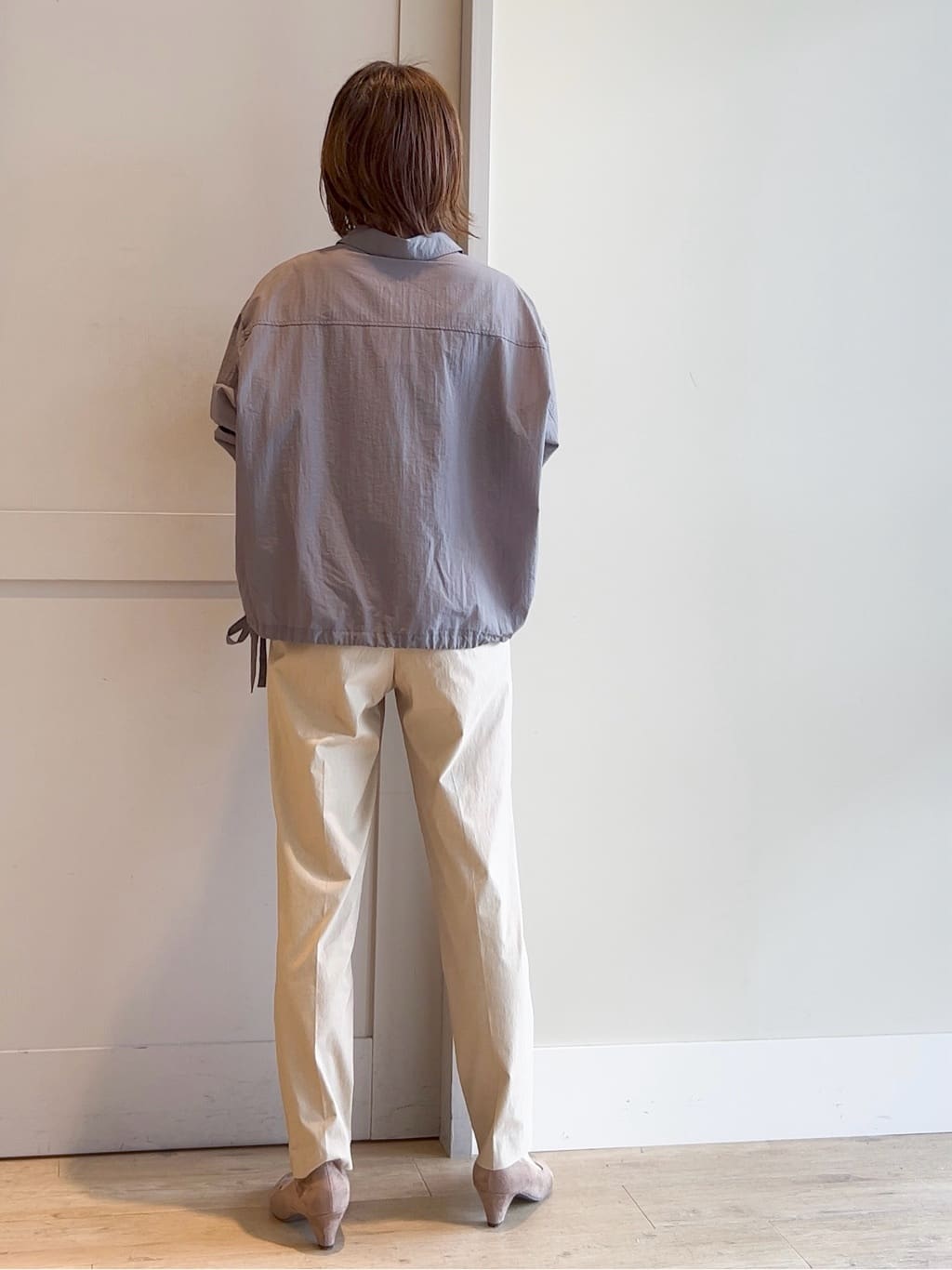 yamakoさんの「grove｜キレイも動きやすさも　美脚見えハイパーストレッチパンツ」を使ったコーディネート