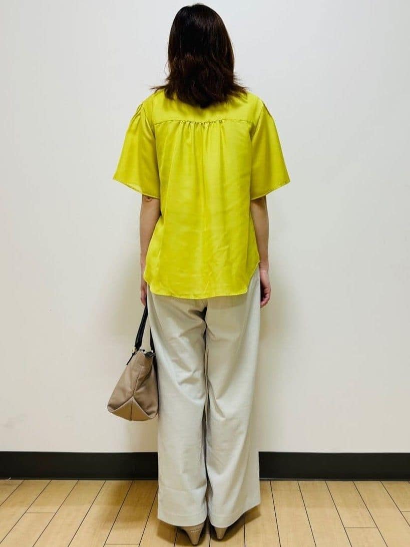 miiiさんの「Reflect｜【選べる5色◎／マシンウォッシュ可】シャーリングデザインブラウス」を使ったコーディネート