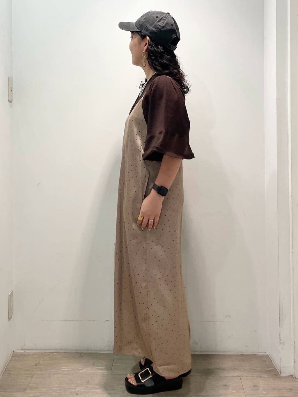 sumicaさんの「OPAQUE.CLIP｜《5色展開》シアーフレアスリーブニット【洗濯機洗い可】」を使ったコーディネート