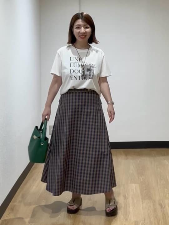 MIKIKOさんの「UNTITLED｜【前開き/洗える】ショート丈シアーシャツ」を使ったコーディネート