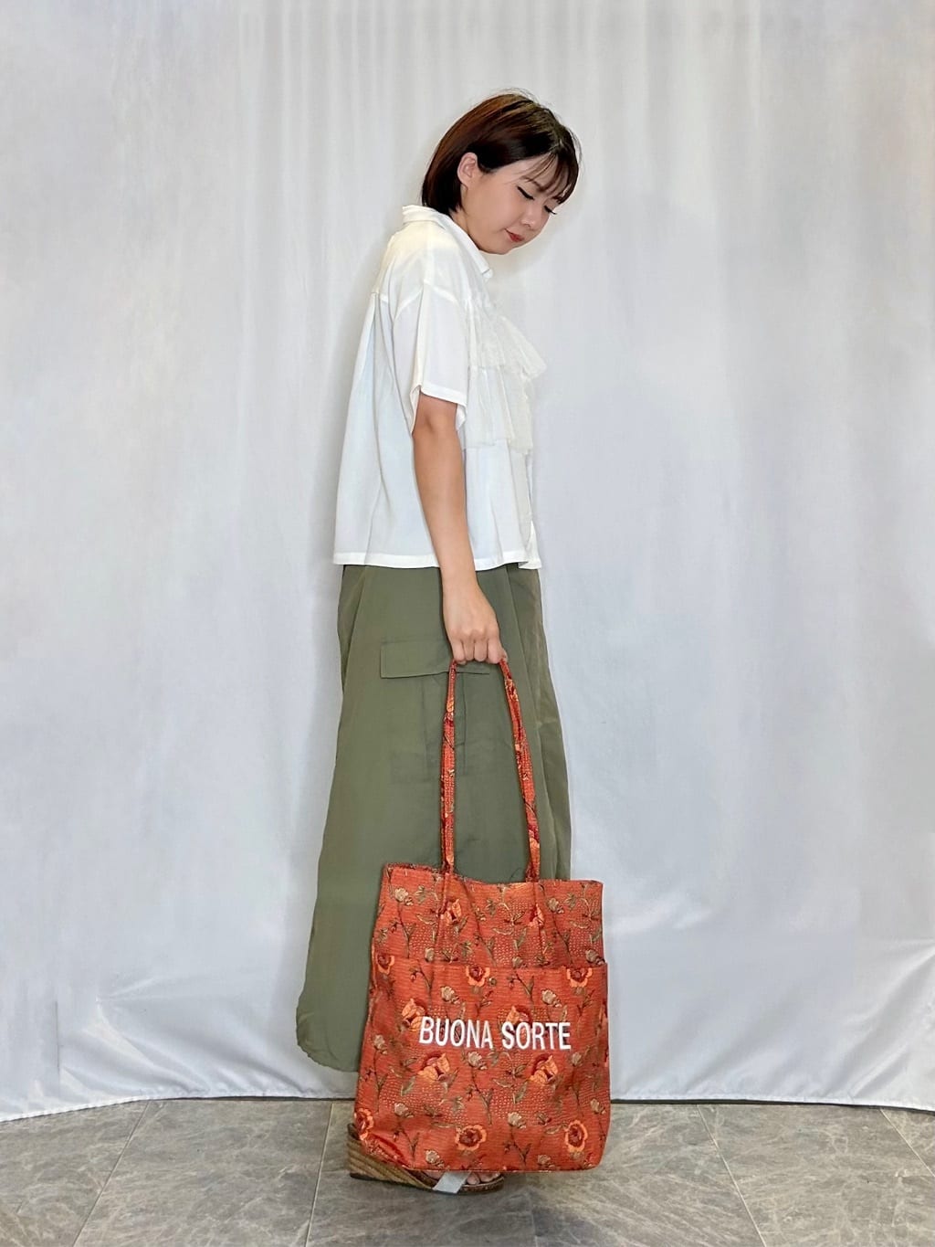ネリさんの「SHOO･LA･RUE｜◆【洗える/S-LL】色違いで揃えたい テレコリブタンクトップ」を使ったコーディネート