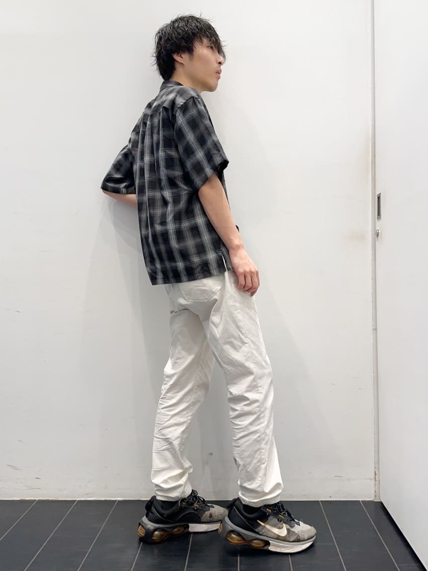 ちびちゃんさんの「THE SHOP TK｜オンブレチェック半袖シャツ 洗濯機OK」を使ったコーディネート