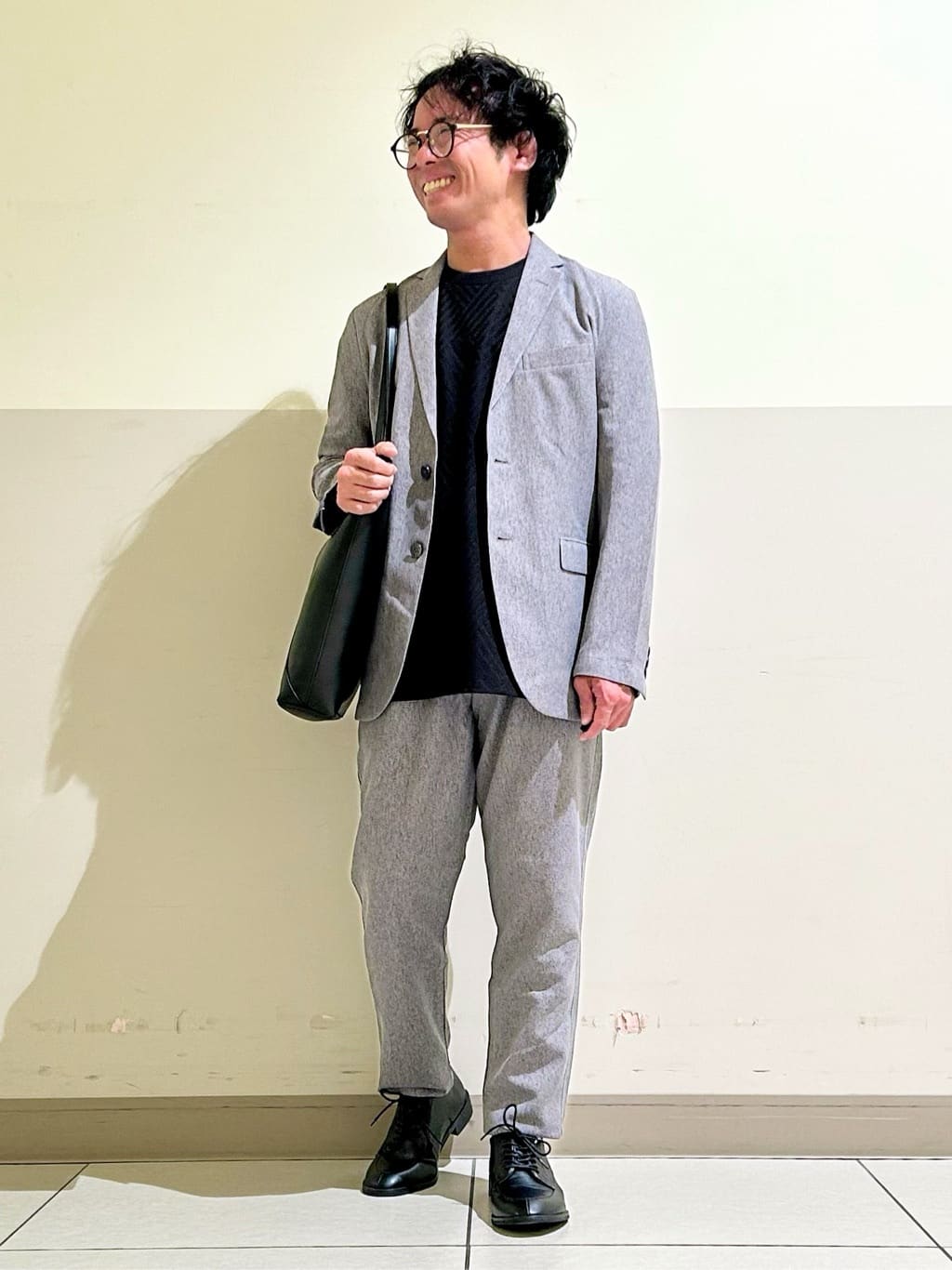 KENJI Iさんの「THE SHOP TK｜シャリルジャージ ジャケット　洗濯機OK/吸水速乾/イージーケア/セットアップ可」を使ったコーディネート
