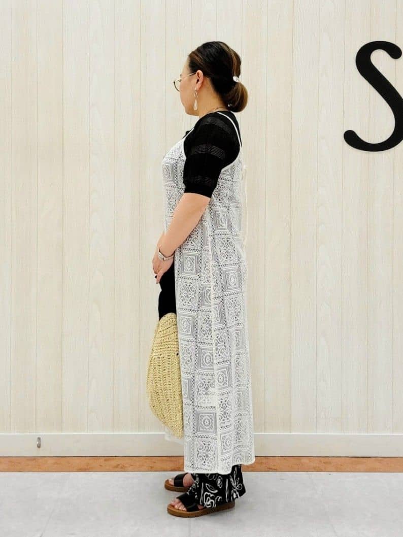nanahachiさんの「SHOO･LA･RUE｜【S-LL】レースキャミワンピース」を使ったコーディネート