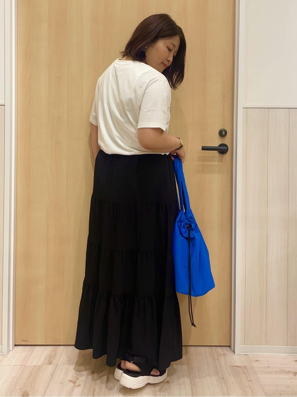 すーさんの「SHOO･LA･RUE｜【PEANUTS】ひんやりTシャツ」を使ったコーディネート