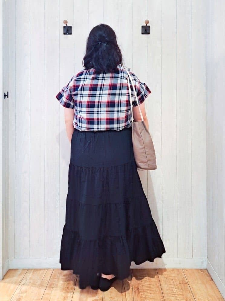 kotomiさんの「SHOO･LA･RUE｜【S-LL】きれいに体型カバー さらシャリコットン スキッパーシャツ」を使ったコーディネート