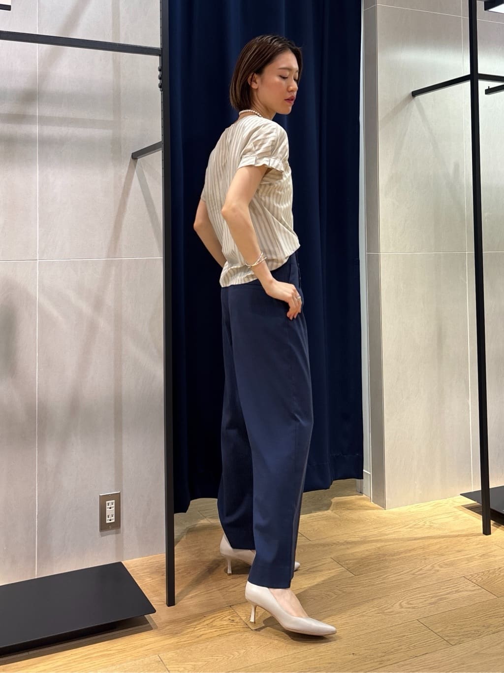 kanaeさんの「INDIVI｜【着る日傘／遮熱／UVケア】ダブルジャケット」を使ったコーディネート