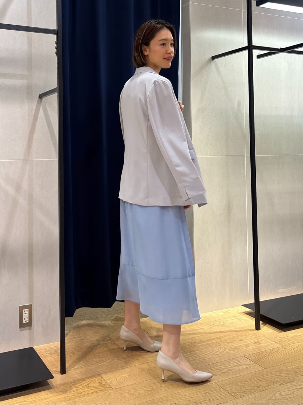 kanaeさんの「INDIVI｜【着る日傘／遮熱／UVケア】ダブルジャケット」を使ったコーディネート