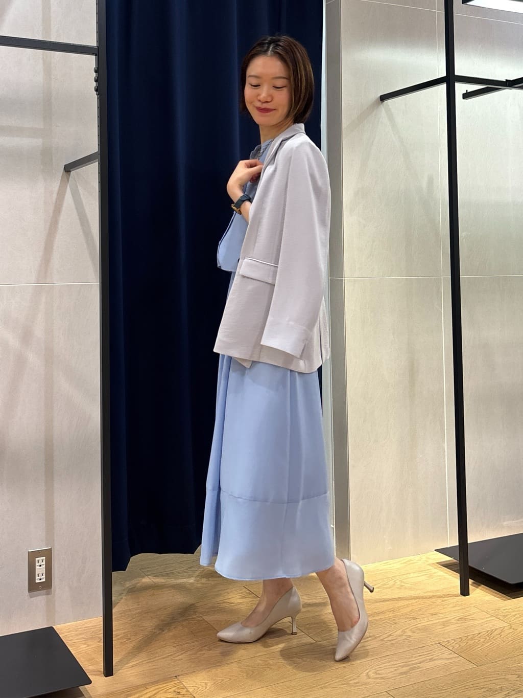kanaeさんの「INDIVI｜【着る日傘／遮熱／UVケア】ダブルジャケット」を使ったコーディネート