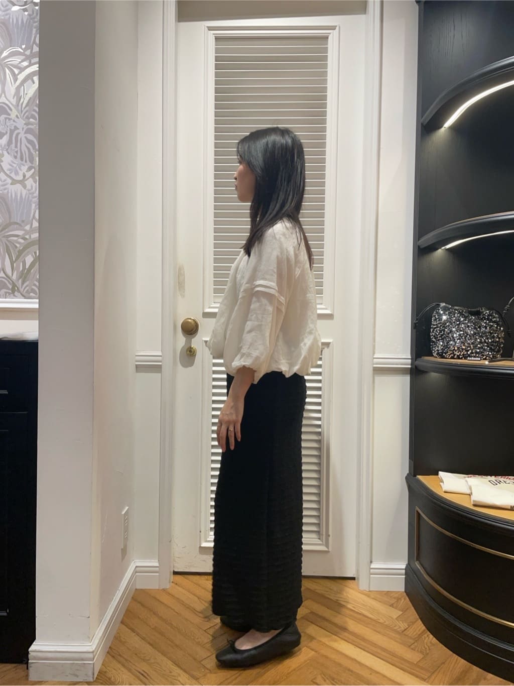 Karinさんの「DRESSTERIOR｜◆ソフトレザーバレエシューズ」を使ったコーディネート