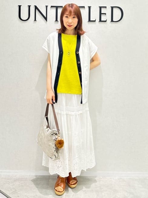 Miwaさんの「UNTITLED｜【ジャージ素材】インナードッキングシアーカットソー」を使ったコーディネート