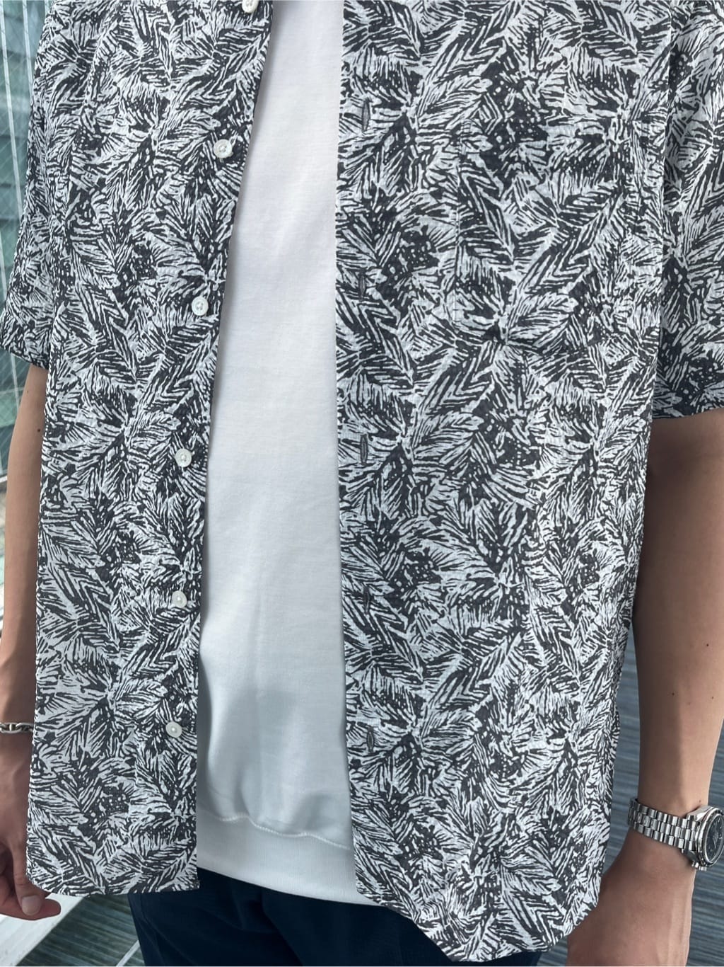 Tsubasaさんの「TAKEO KIKUCHI｜【抗菌防臭】COOL DOTS（R）ドビープリント パンツ」を使ったコーディネート