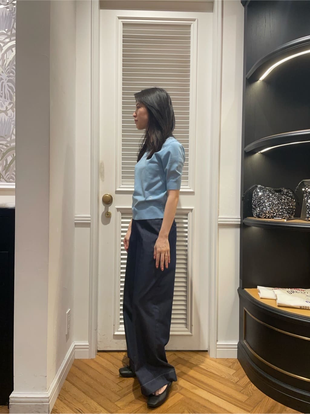 Karinさんの「DRESSTERIOR｜◆ソフトレザーバレエシューズ」を使ったコーディネート