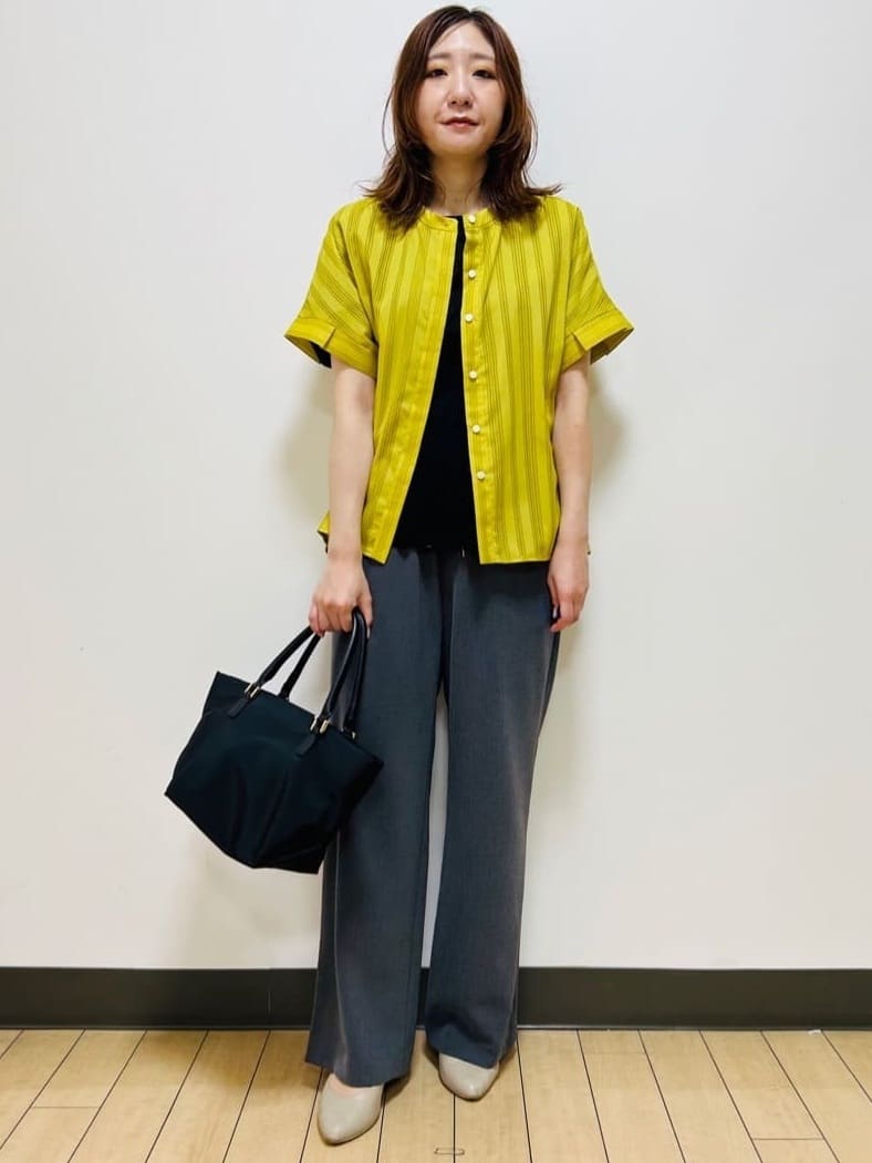 miiiさんの「Reflect｜【洗える】ドビーストライプブラウス」を使ったコーディネート