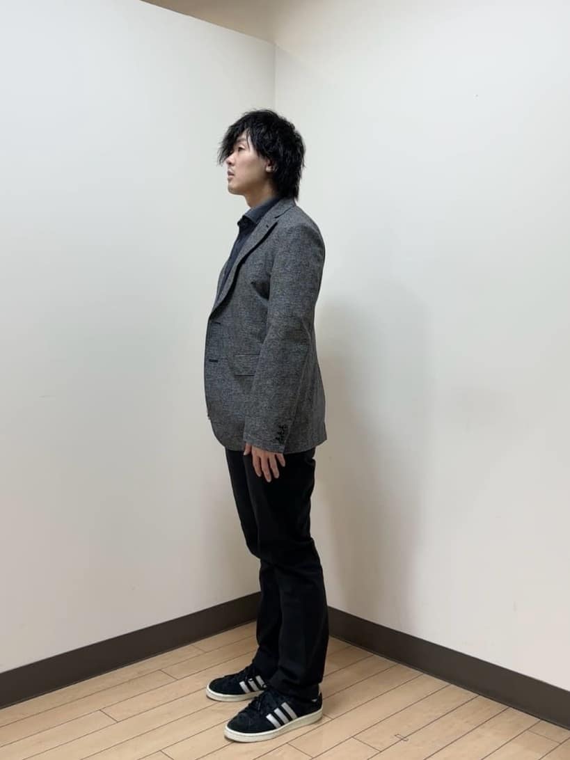 あきやまさんの「TAKEO KIKUCHI｜【抗菌防臭】COOL DOTS（R）ドビープリント ジャケット」を使ったコーディネート