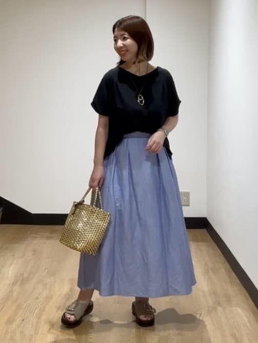 MIKIKOさんの「UNTITLED｜メタリックメッシュトート」を使ったコーディネート