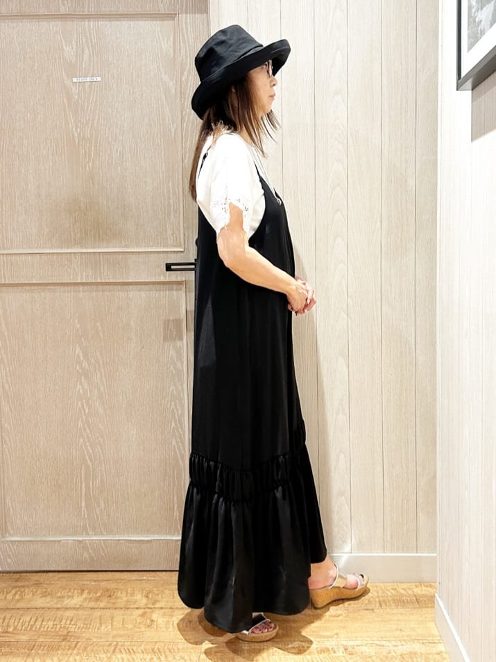 yukaさんの「SHOO･LA･RUE｜【S-LL/ひんやり/UV/】大人上品な お袖レースニット」を使ったコーディネート