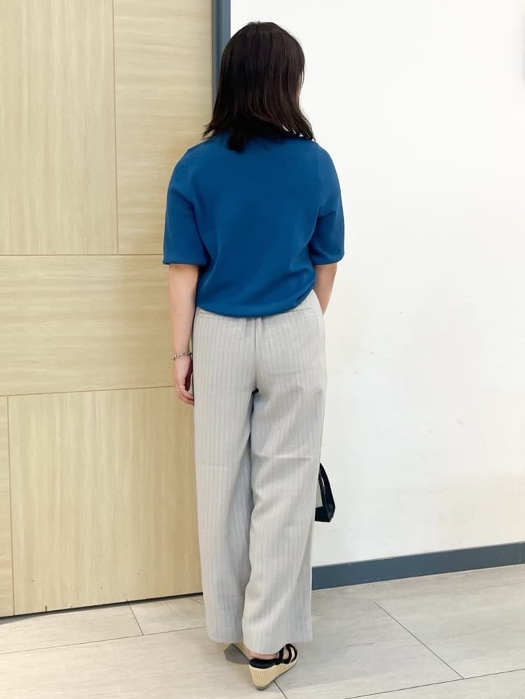 YOさんの「grove｜ひんやり多機能・やわらかドライタッチ五分袖プルオーバー」を使ったコーディネート