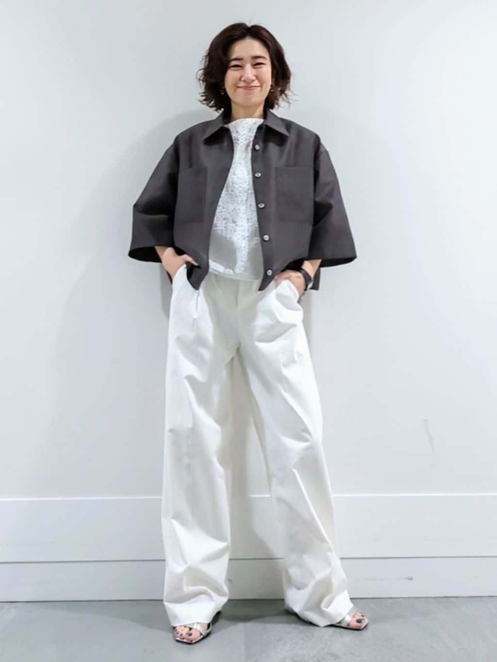 ミズタさんの「UNTITLED｜コットンテレコタンクトップ」を使ったコーディネート