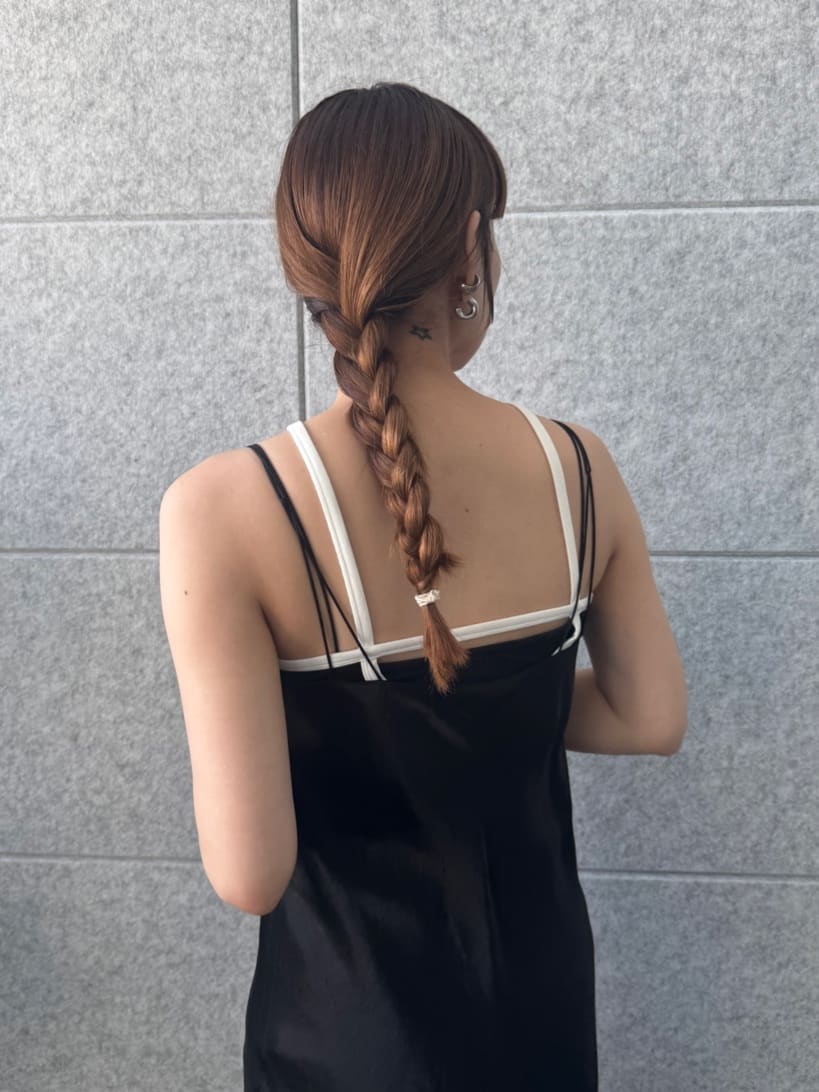 designer yukaさんの「CODE A｜ribbon cami dress」を使ったコーディネート