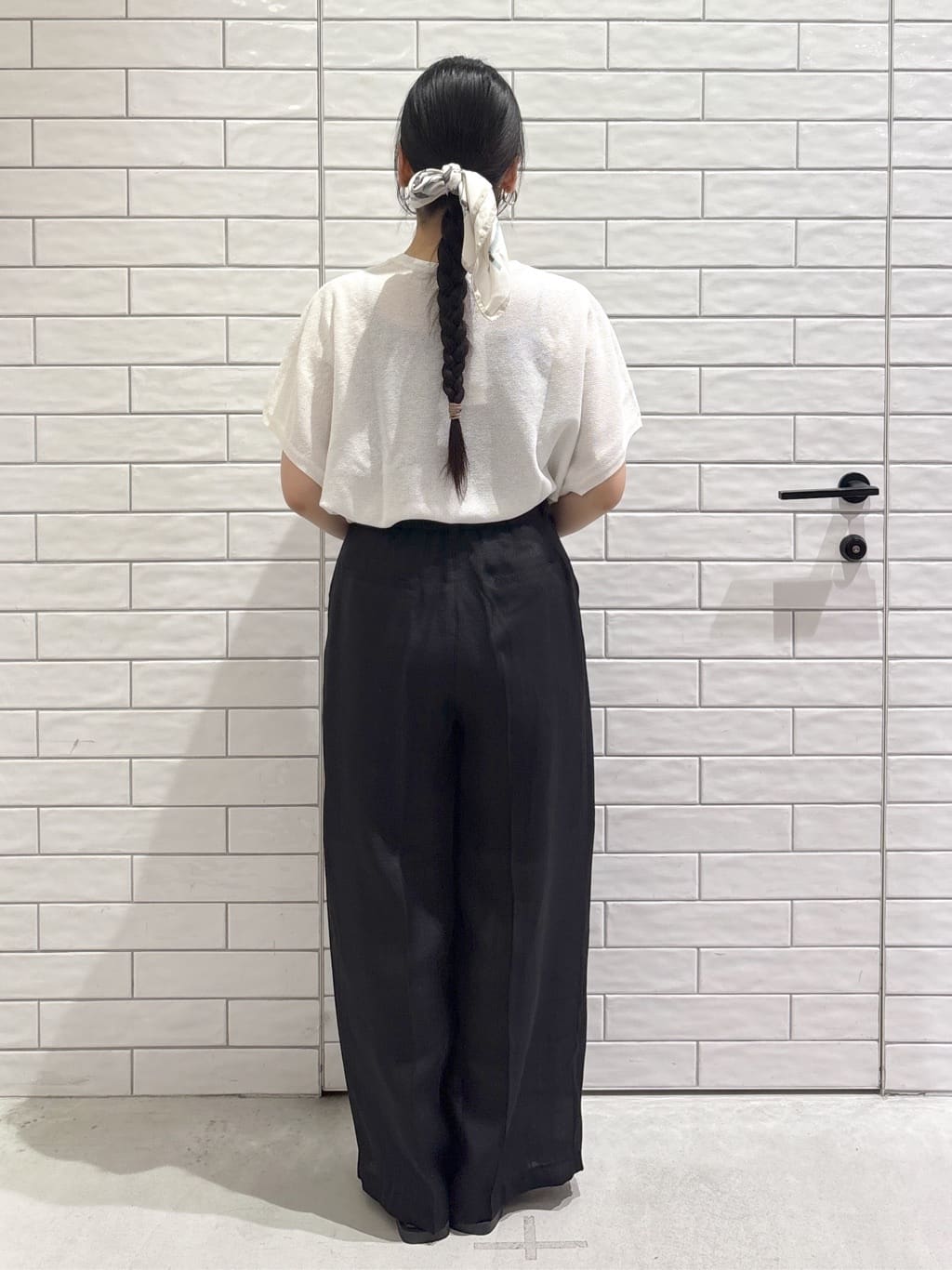 ayumiさんの「OPAQUE.CLIP｜《5色展開／S-LLサイズ》リラクシーメッシュニット【洗濯機洗い可】」を使ったコーディネート