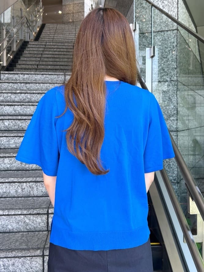 Risaさんの「OPAQUE.CLIP｜麻混ハイストレッチイージースティックパンツ【洗濯機洗い可】」を使ったコーディネート
