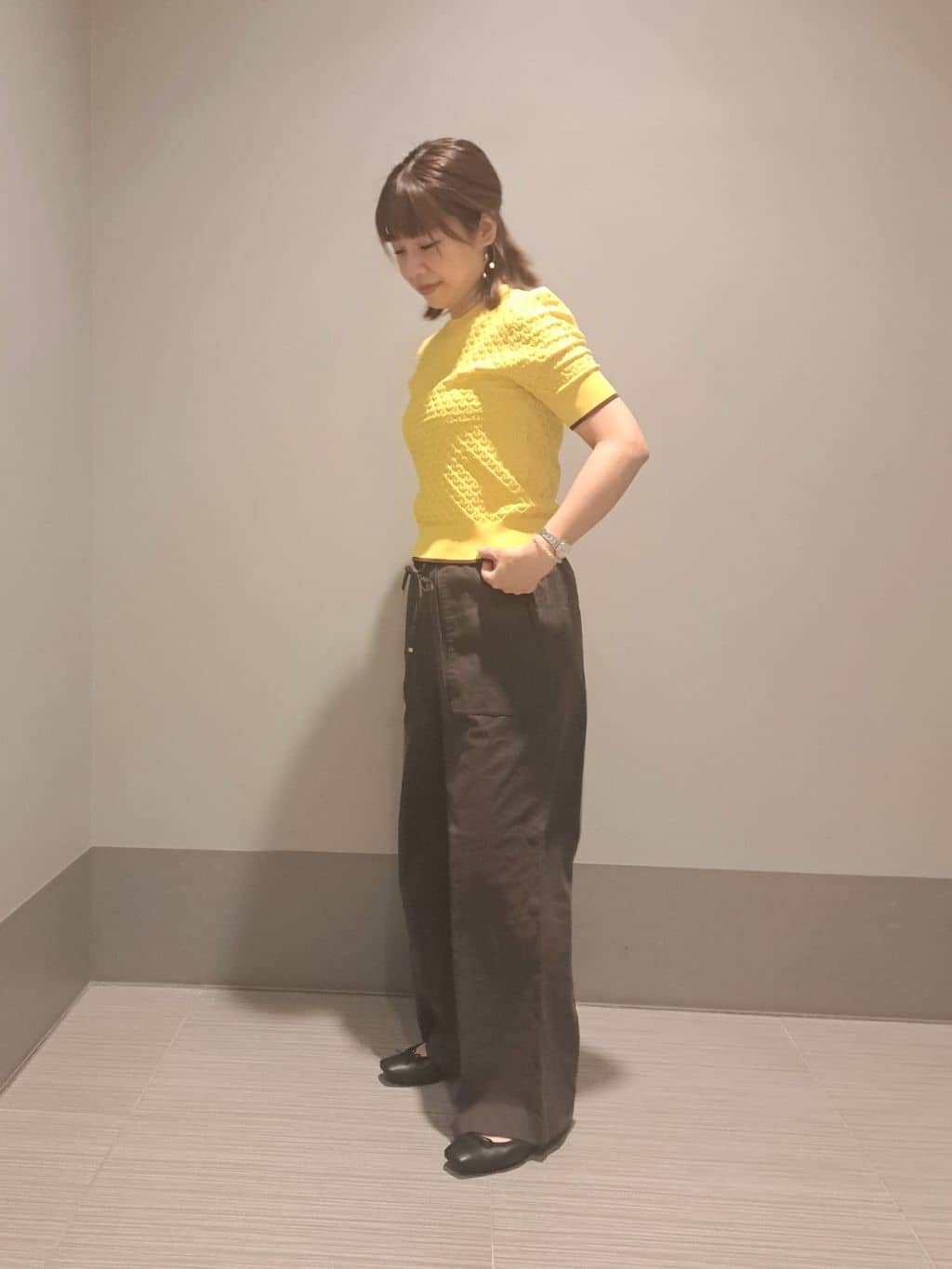 Takahashiさんの「DRESSTERIOR｜◆ソフトレザーバレエシューズ」を使ったコーディネート