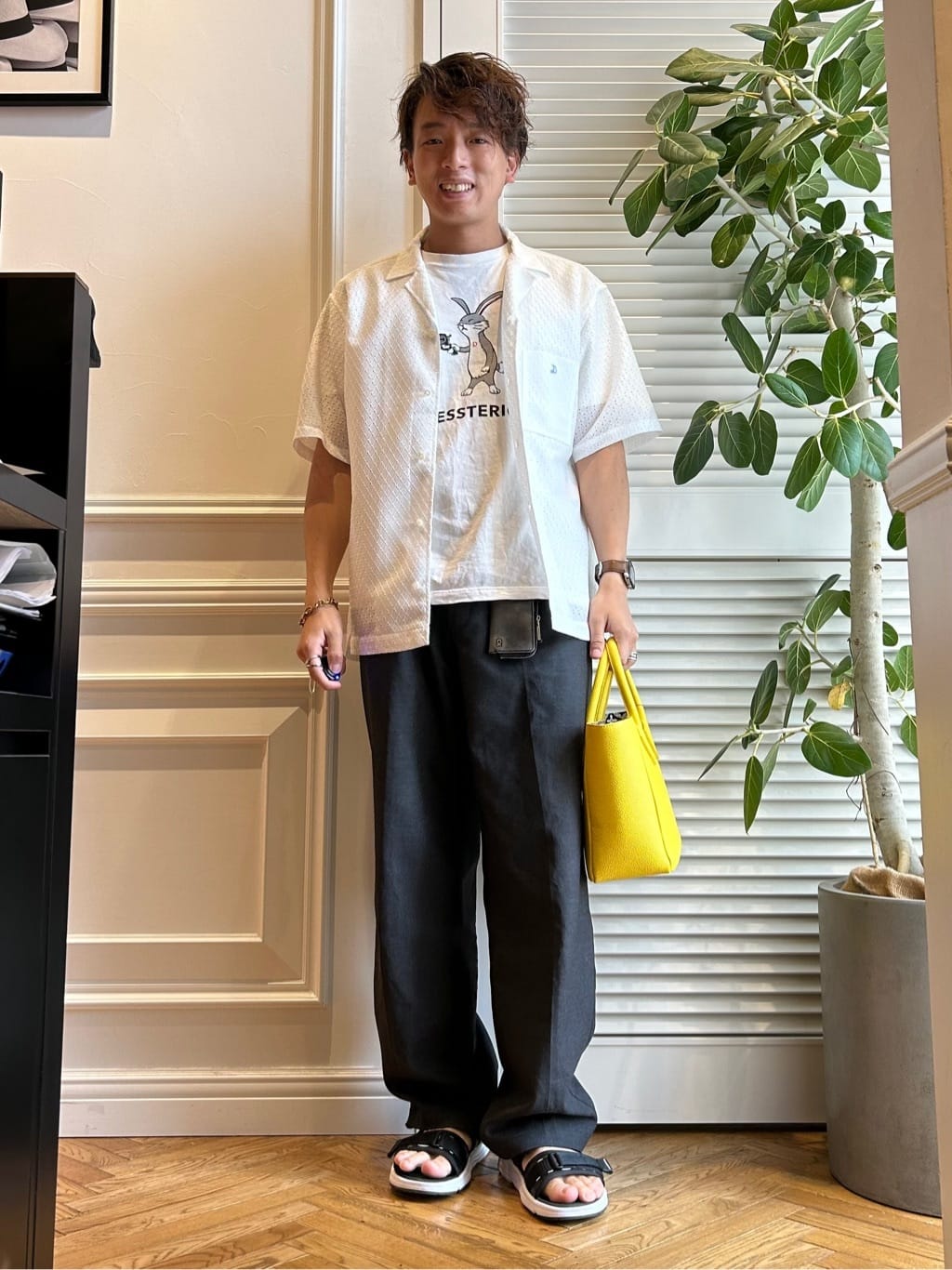 須田　慎二郎さんの「DRESSTERIOR｜◆プエルトリコシャツ」を使ったコーディネート