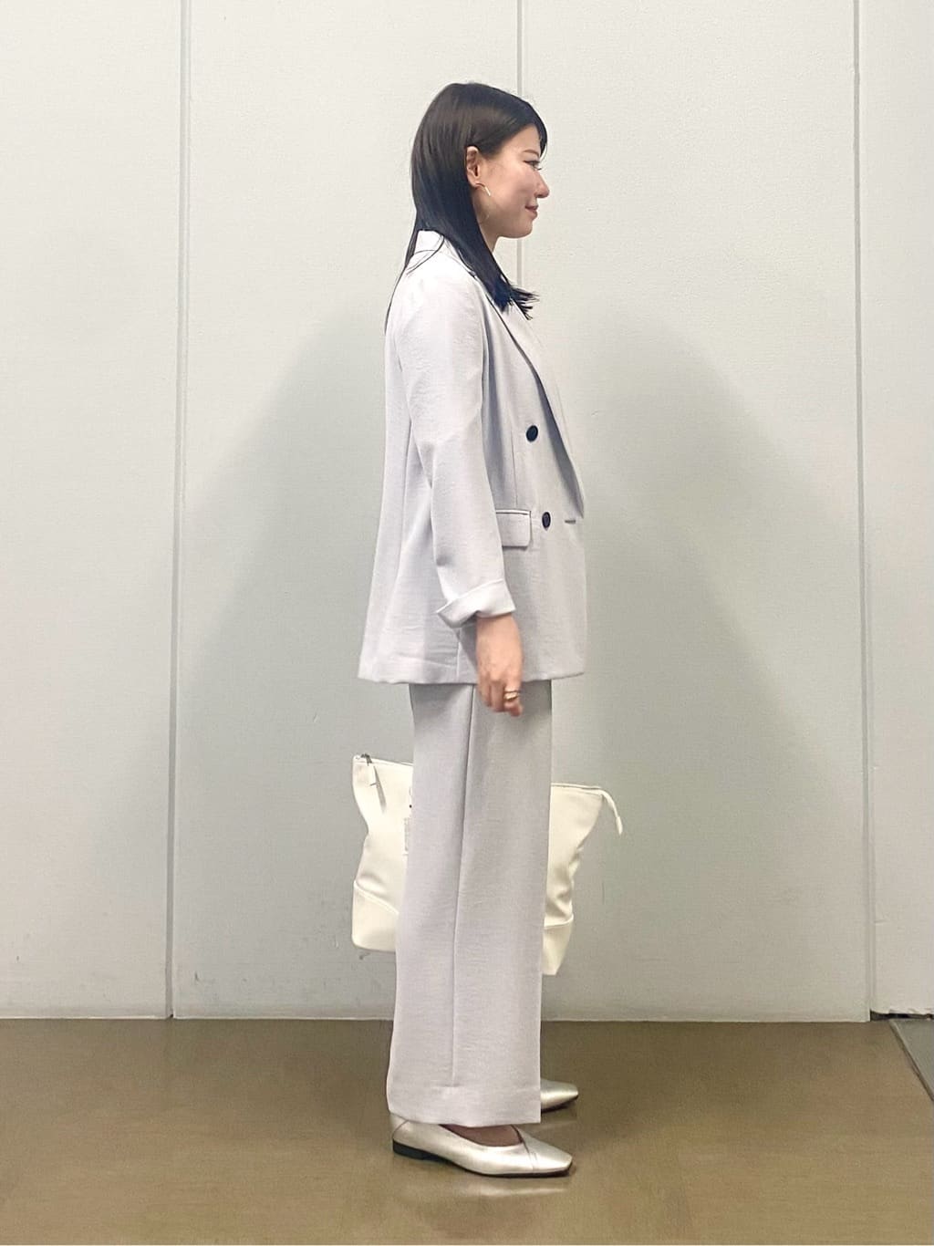 misakiさんの「INDIVI｜【着る日傘／遮熱／UVケア】ワイドパンツ」を使ったコーディネート