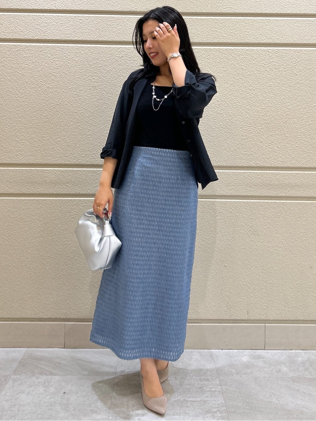 Momokaさんの「COUP DE CHANCE｜【手洗い可】タックデザインブラウス」を使ったコーディネート