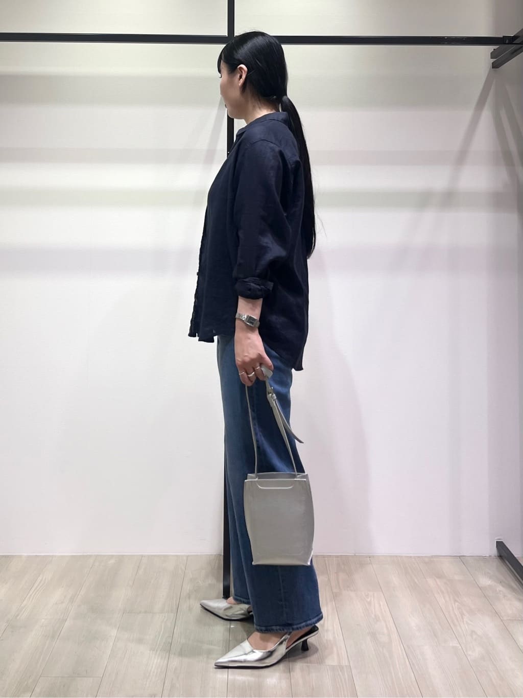 hasuさんの「INDIVI｜【日本製】ビスチェインナータンクトップ」を使ったコーディネート