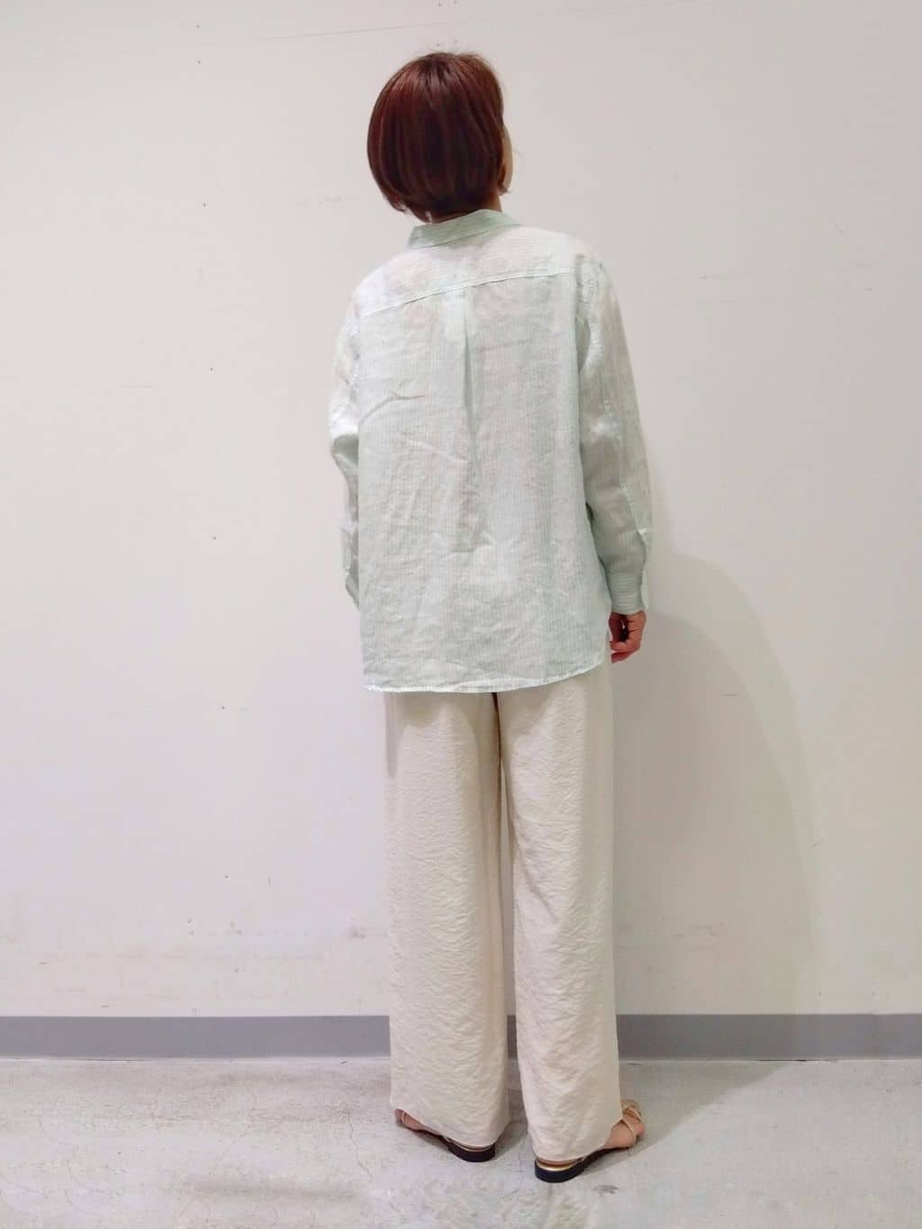 Kさんの「INDIVI｜【洗える／UVケア／SETUP可能】ドロストワイドパンツ」を使ったコーディネート