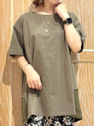 meiさんの「SHOO･LA･RUE｜【ひんやり/選べる2柄】大人のリラックスコーデに プリント柄パンツ」を使ったコーディネート